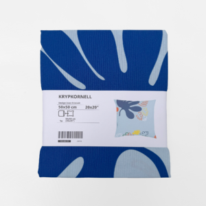 IKEA KRYPKORNELL Cushion Cover – Floral Blue