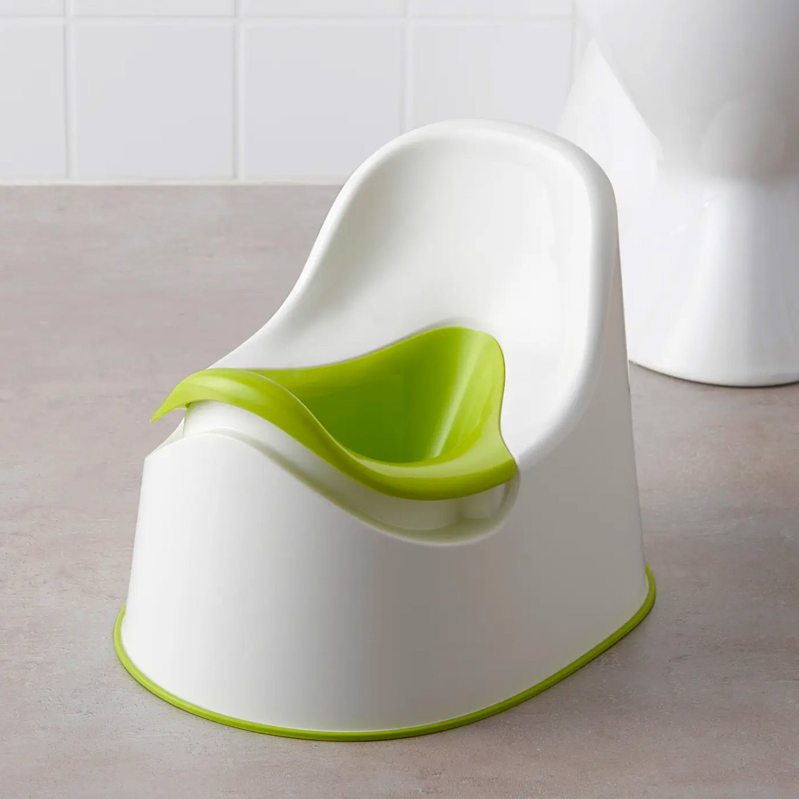 IKEA LOCKIG Children's Potty – White/Green - Image 3