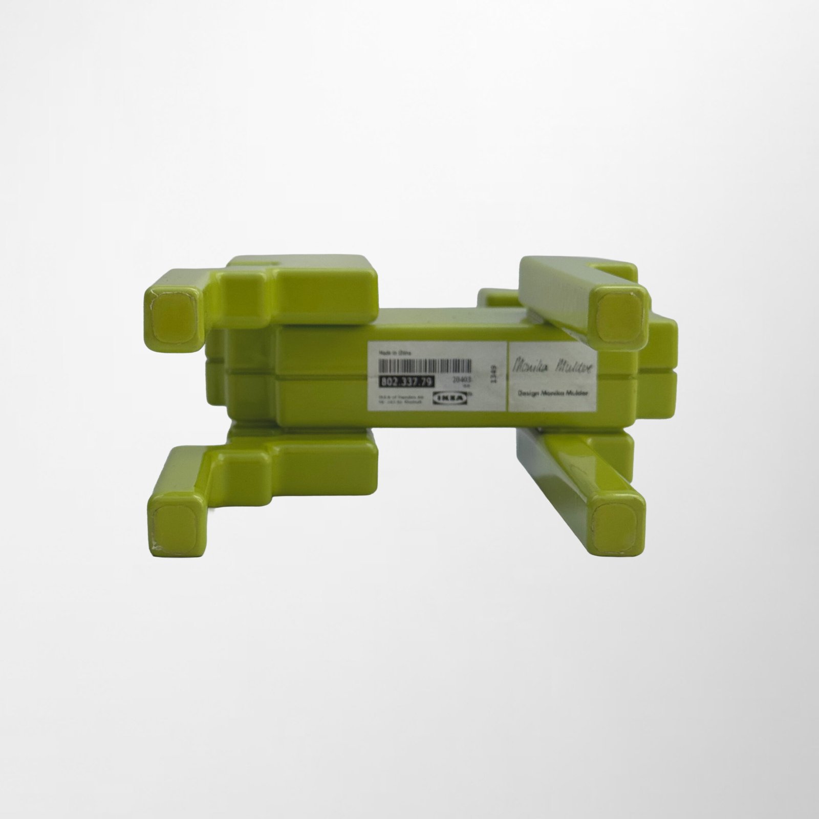IKEA SAMSPELT Pixel Deer Sculpture – Green - Image 5