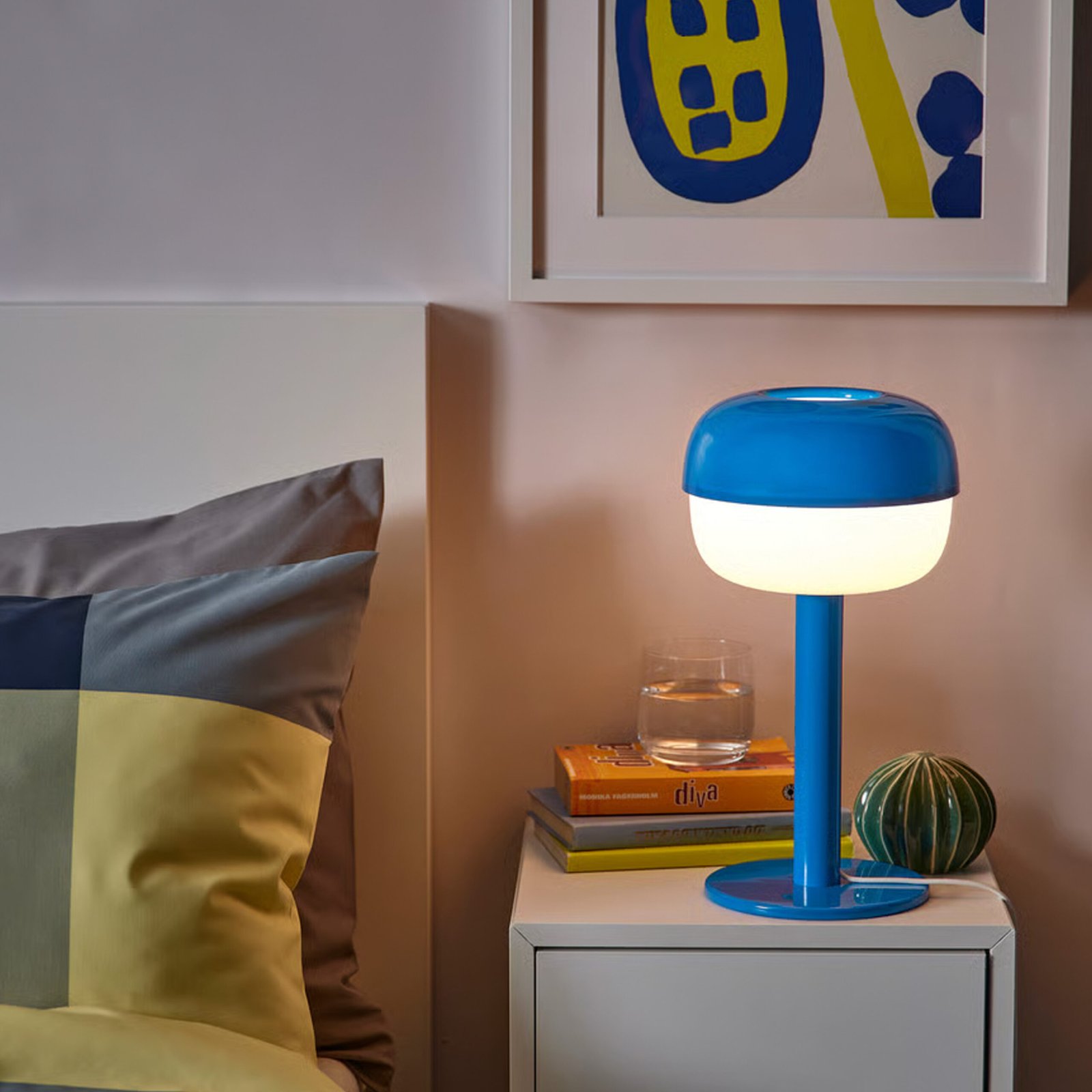 IKEA BLÅSVERK Table Lamp – Blue - Image 7