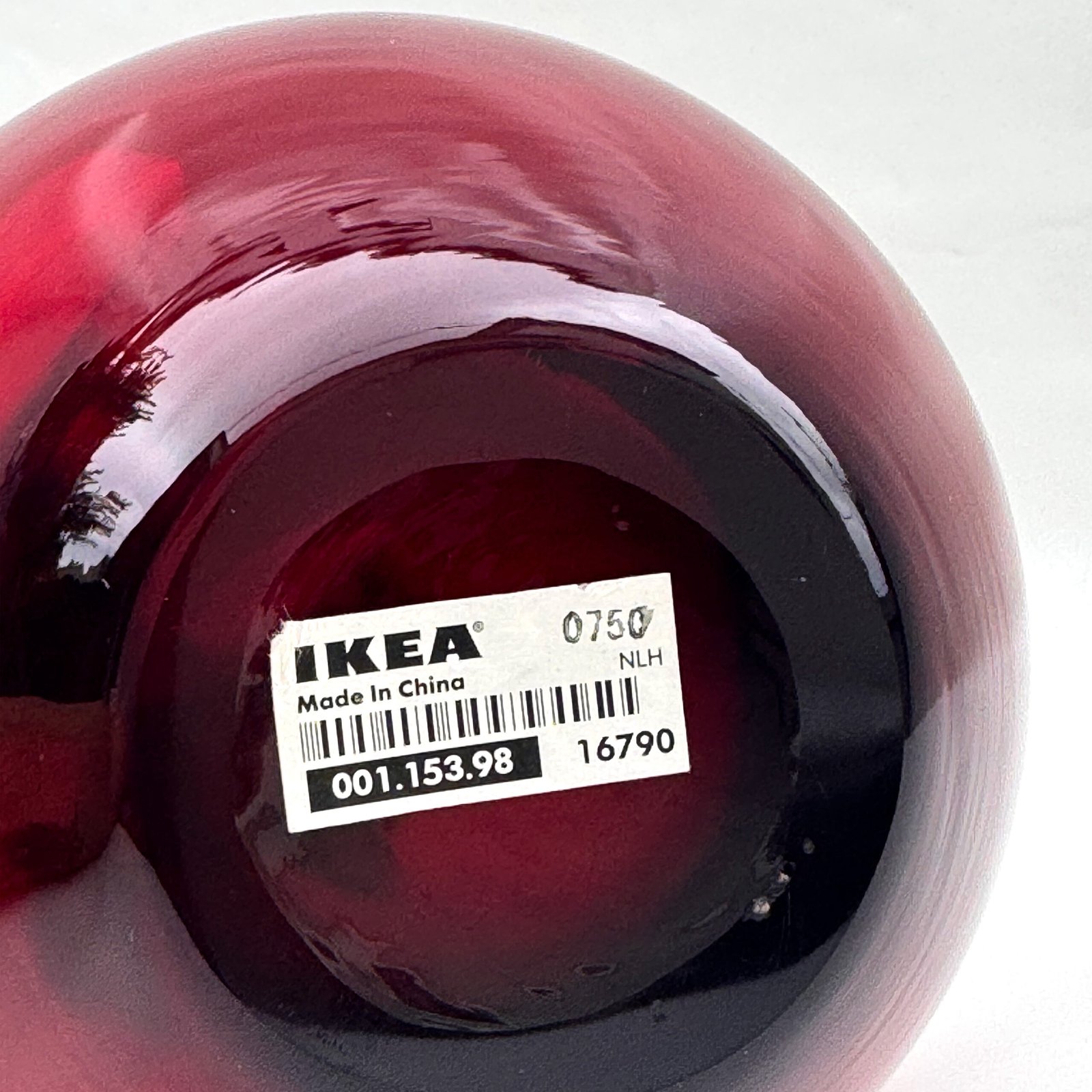 IKEA SALONG Vase – Ruby Red - Image 4